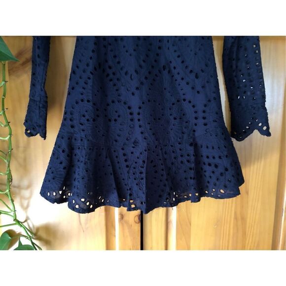 SAINTS SECRETS SANGLAISE EMBROIDERED TURTLENECK DRESS SZ6 - Picture 6 of 14